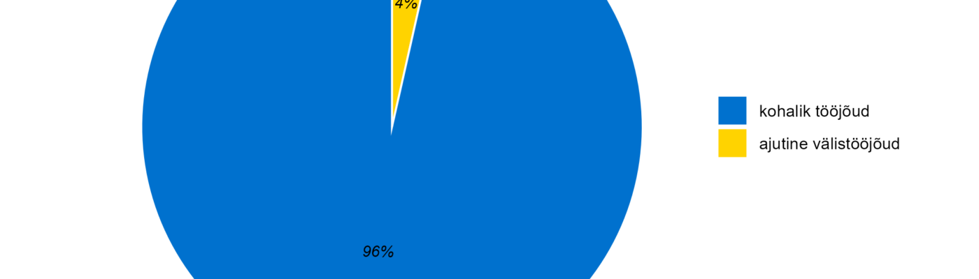 Tööjõu jagunemine (kohalik vs välistööjõud)